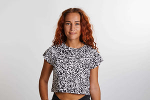 Cropped T-Shirt LANIN | Animal Print