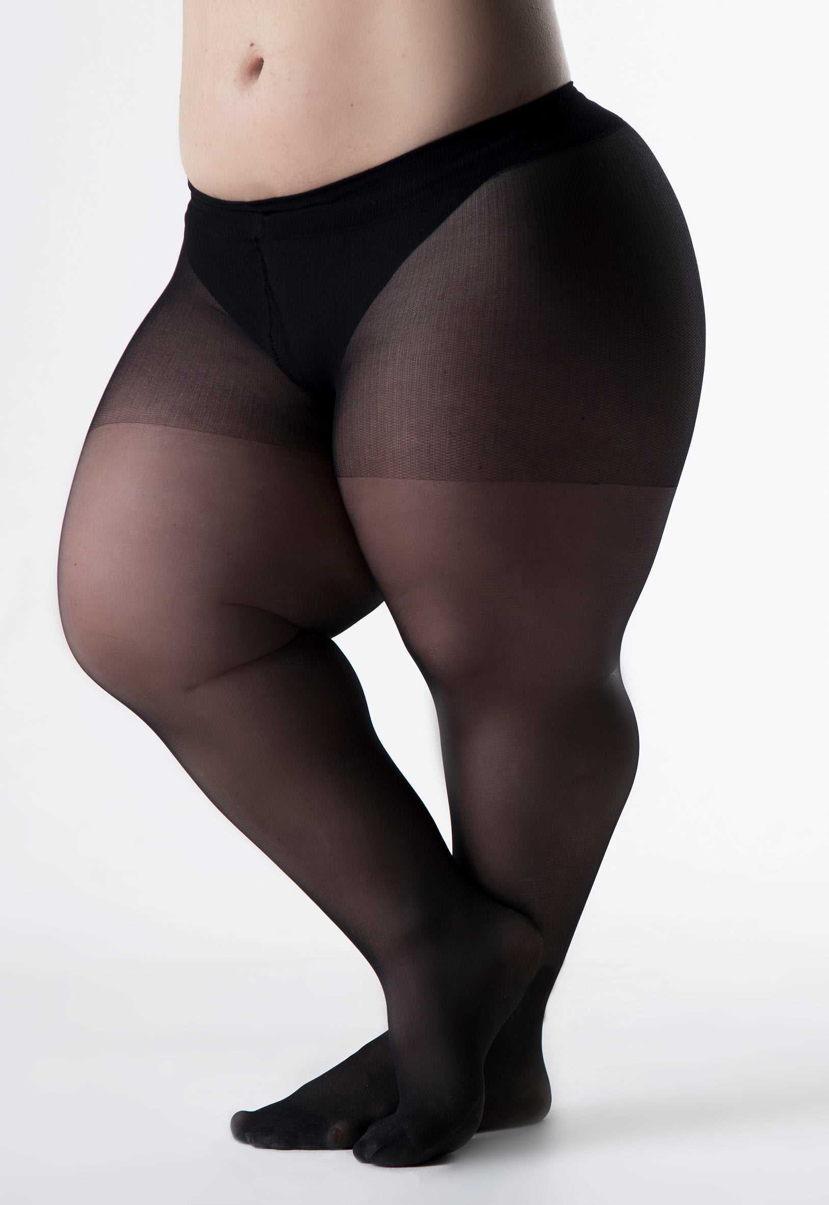 woman with dwarfism wearing tights fitted for her